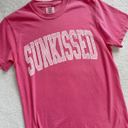 Comfort Colors Sunkissed Coconut Pink Color block T-Shirt  Photo 1