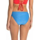 The Bikini Lab NEW  Women's Size Large Blue Sand Dunes Textured Bikini Bottoms Photo 1