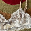 Eberjay Like-New Eberjey Cream and Nude Lace Bralette with Bow Un-lined Un-Padded Small Photo 1