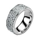 The Row Five Cubic Zirconia Stainless Steel Ring Photo 3