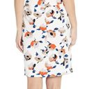 Nine West  Watercolor Artsy Floral Pencil Skirt Career Professional 8 Photo 2