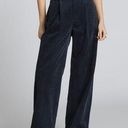 Everlane  The Corduroy Way High Drape Pant Navy Blue Wide Leg Trousers NWT Size 4 Photo 0