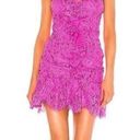 NBD  X Revolve Marvin Hot Pink Fuchsia Lace Ruffled Mini Dress XSmall Photo 0