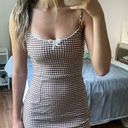 Urban Outfitters Gingham Mini Dress With Bow Photo 0