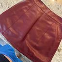 Forever 21 Maroon Leather Skirt Photo 0