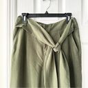 Anthropologie  Coquille Olive Green Soft Paperbag Tie Waist Casual Jogger Pants 8 Photo 8