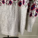 J.Jill  Poppy Floral 3D Knit Crewneck Sweater S Photo 2