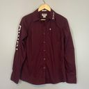 Ariat Real Maroon Fitted Button Up Photo 0