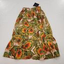 Cynthia Rowley  Womens Size XS Calypso Style Linen Belted Tiered A-Line Skirt Photo 0