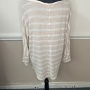 Market & Spruce 3/4 Sleeve Stripe Blouse Size Large Photo 1