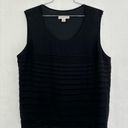 Coldwater Creek 4/$25  black tank blouse XL Photo 1