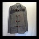 Denim & Co  Sweater Corduroy Jacket Long Sleeve Size XS Gray Button Up. Photo 1