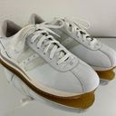 Skechers Vintage Y2K 2000s White Leather Rhinestone Stripe Casual Track Sneakers Photo 2