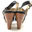 Sofft Black Leather slingback heel Sandal Size 10 Photo 4