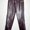 Jordan  X Maison Chateau Rouge NEW $100 Womens Crop Faux Leather Pants Size 4 Photo 7