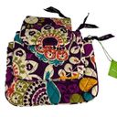 Vera Bradley  Cosmetic Trio Plum Crazy Set of 3 New Photo 5