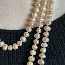 infinity New Endless  96” Strand White Freshwater Baroque Pearl Necklace Photo 2