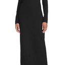 STAUD Humboldt Satin Lapel Gown Maxi Dress in Black Size M New w/Tag Retail $465 Photo 9