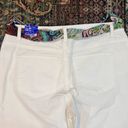 kim rogers NWT Kim Rodgers White Denim Capris with Boho Belt Photo 2