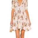 Agua Bendita Menta Sunbaze Beige Floral Dress NWT S Photo 3