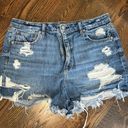 American Eagle High-Waisted Denim Jean Shorts Photo 0