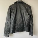 Elizabeth and James  Black Faux Leather Jacket XS Womens Bomber Full Zip Moto Photo 3