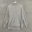 Apt. 9 Apt.‎ 9 Women M Keyhole Neck Silver Casual Business Top Photo 5