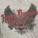 Y2k gray womens harley davidson tshirt Size L Photo 2