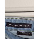 NYDJ  Relaxed Straight Jeans Size 8 Mid Rise North Star Light Wash Blue Lift Tuck Photo 4