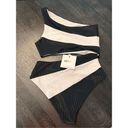 Beach Riot  Joyce One Piece SwimSuit in Black And White S M Photo 3