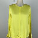 Something Navy  Yellow Long Sleeve Blouse Photo 0