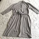 Patagonia Organic Cotton Gray V Neck Dress w/ pockets!Sm 3/4 length… Photo 3