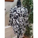 East 5th  Women's Black & White Cotton Collared Long Sleeve Button Down Shirt 2XL Photo 6