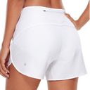 CRZ Yoga NWT  High Waisted Running Shorts 4'' Liner with Zipper Pocket Breathable Photo 0