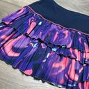 Lucky in Love  Pleated Tiered Purple Pink Tennis Skirt Size Small Photo 3