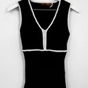 Vintage Y2K Black Zip Up Tank Top Size Large Rhinestone Early 2000s Photo 0