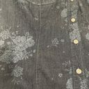 Guess  Dark Wash Denim Floral Button Down Cotton Shirt Womens Size Medium Photo 10