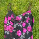 New York And Company Y2K  black and pink floral beaded midi dress Photo 1