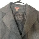 Max Rave  Gray Wool Blend One Button Notched Blazer Jacket Women Sz L Photo 4