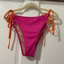 Shade & Shore  pink and orange bikini bottom size medium  Photo 12