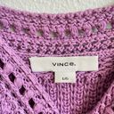 Vince Purple Crochet Knit Tank Top Women’s Large NWT Photo 5