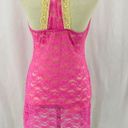 Cosmopolitan  Sexy Lingerie Chemise Bubble Gum Pink Lace Small Photo 3