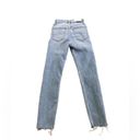 RE/DONE  90s High Rise Ankle Crop Worn Bright Blue Jeans size 25 Photo 7