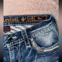 Rock Revival  Women’s Peachy Low Rise Boot  Distressed Jeans Blue Denim Size 29 Photo 3