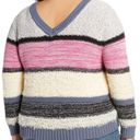 Caslon  Crewneck Marl Stripe Colorblock Textured Sweater 3X Photo 1