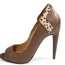 LAMB Dora Taupe Cheetah Heels 7 Photo 9