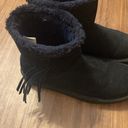 American Eagle  women’s black slip on ankle boots lined size 9 Photo 3