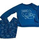 Disney  Lilo & Stitch two piece soft blue pajamas sleepwear set Size 2X (18-20) Photo 0