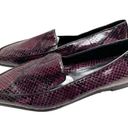 PARKE Marion  Shoes Womens Size 6.5US Python Snakeskin Loafers Purple Black Photo 0