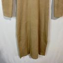 All in Favor Women’s Ribbed Long Sleeve Bodycon Slit Midi Dress Tan Size XL NWT Photo 3